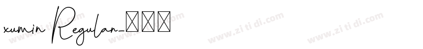 xumin Regular字体转换